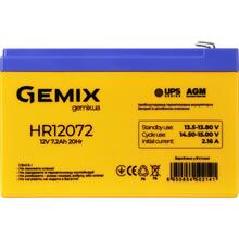 Аккумулятор GEMIX 12V 7.2Ah UPS Series AGM Orange (HR12072F2UPS)