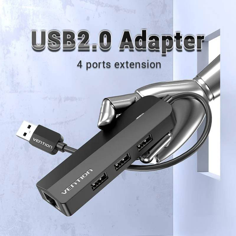 Док-станція VENTION USB 2.0 - 3 х USB 2.0 + RJ45 (CHPBB) Тип док-станція