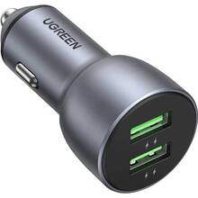 Автомобільний зарядний пристрій UGREEN CD213 36W 2xUSB QC 3.0 Dark Blue (UGR-10144)