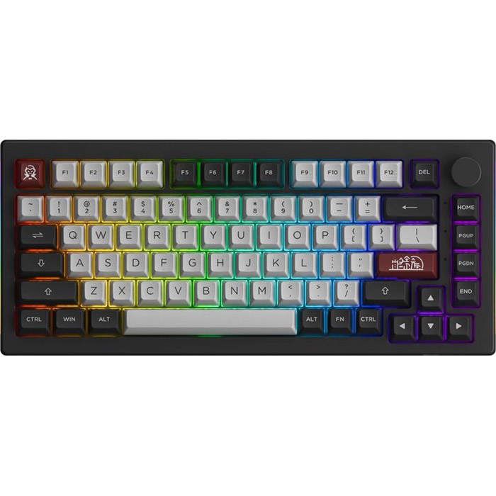 Клавіатура AKKO 5075B Plus Dracula V3 Cream Yellow RGB