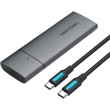 Зовнішня кишеня VENTION KPGH0 SSD M.2 (NVME) M-key USB Type-C 3.2 Grey