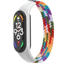 Ремінець ARMORSTANDART Braided Solo Loop для Xiaomi Mi Band 7/6/5/4 Pride Edition size L (ARM64939)