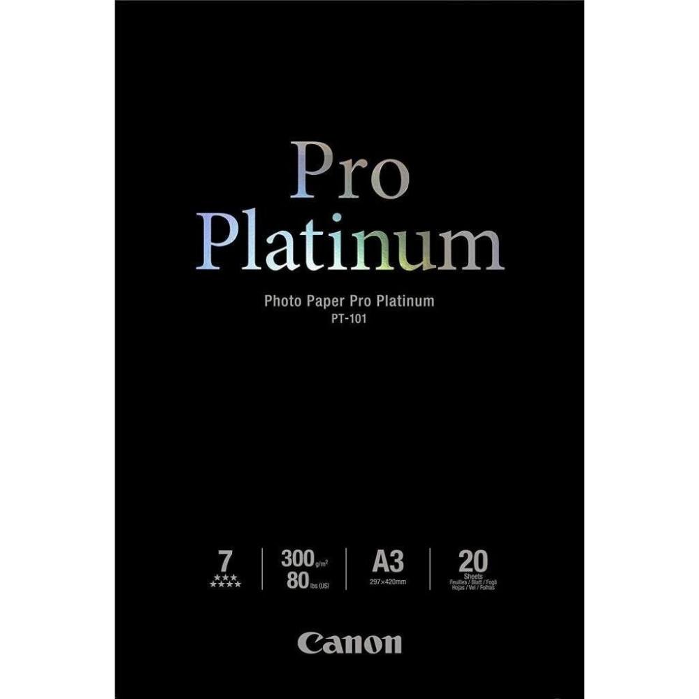 Папір CANON A3 Pro Platinum Photo Paper PT-101 20 л (2768B017) Папір CANON A3 Pro Platinum Photo Paper PT-101 20 л (2768B017)