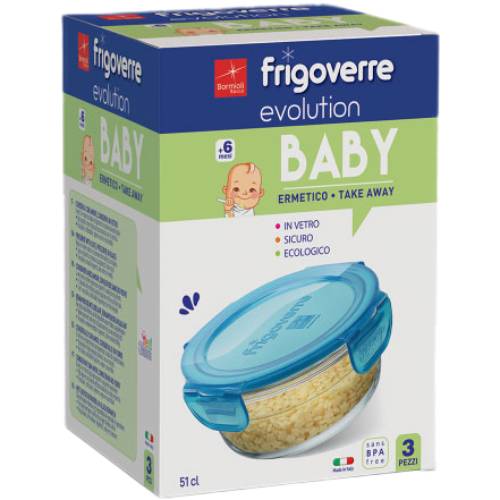 Набор контейнеров BORMIOLI ROCCO Evolution Baby 3 пр (389111GSG021990) Комплектация набор