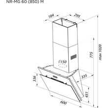 Вытяжка PYRAMIDA NR-MG 60 (850) M BL (4260674992728)