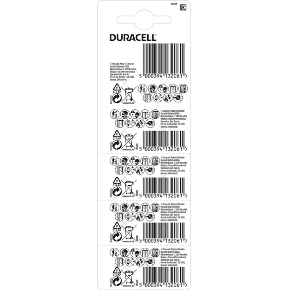 Батарейки DURACELL LR44 2 х 5 шт (5008184) Електрохімічна система лужна (L)