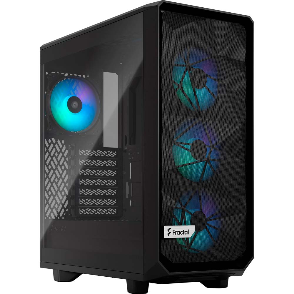 Корпус Fractal Design Meshify 2 Compact Lite RGB Tempered Glass Black (FD-C-MEL2C-05) Корпус Fractal Design Meshify 2 Compact Lite RGB Tempered Glass Black (FD-C-MEL2C-05)