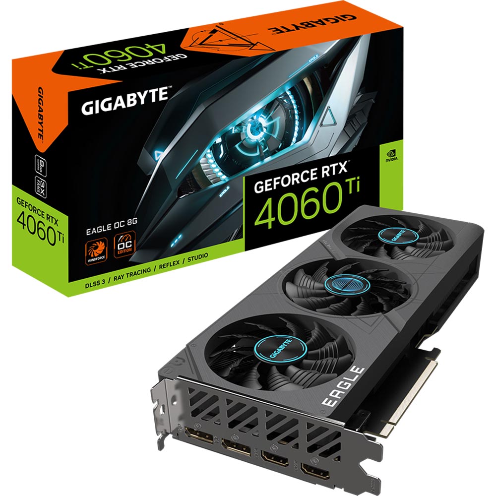 Відеокарта GIGABYTE RTX4060TI 8GB GV-N406TEAGLE OC-8GD Виробник чіпу nVidia