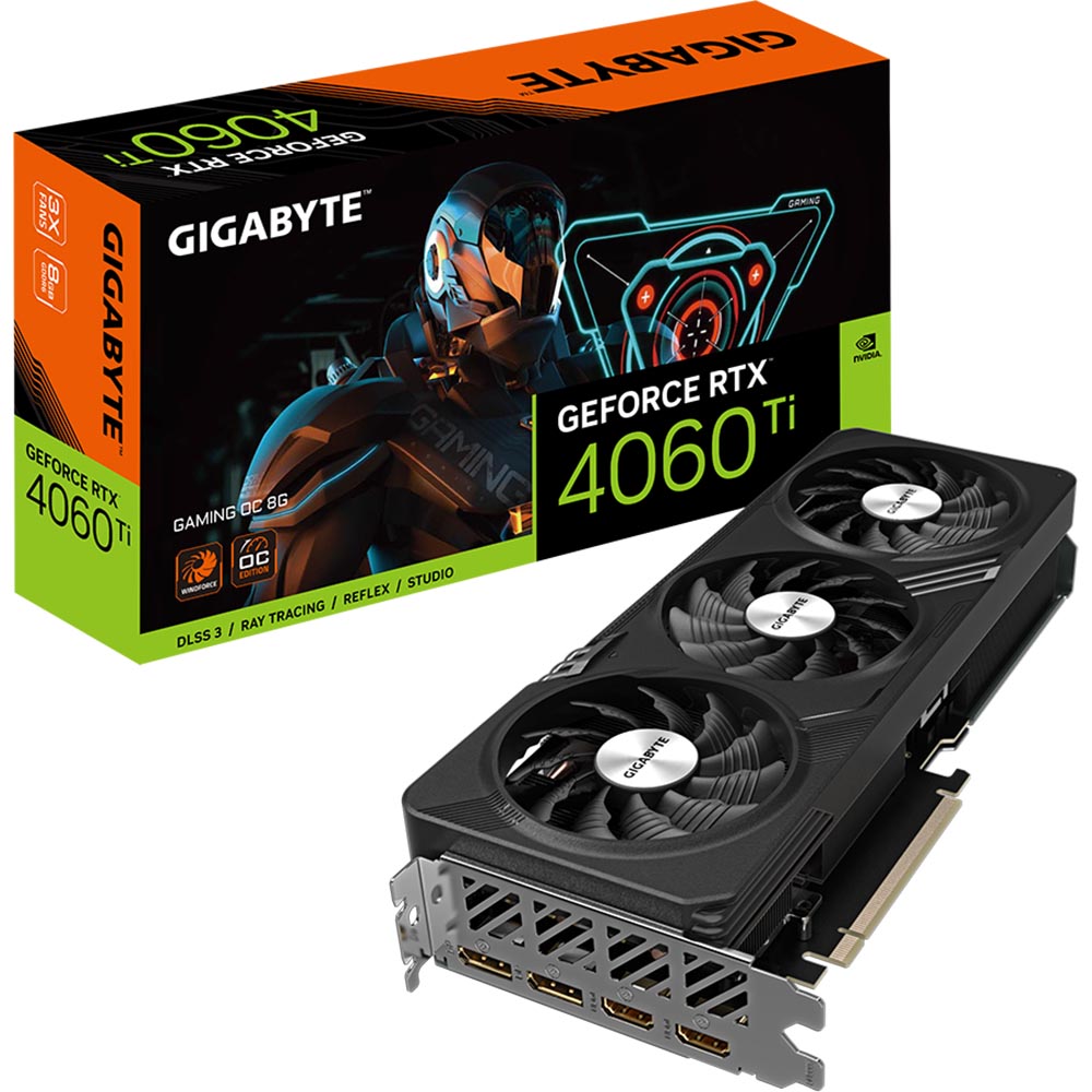 Видеокарта GIGABYTE RTX4060TI 8GB GV-N406TGAMING OC-8GD Производитель чипа nVidia