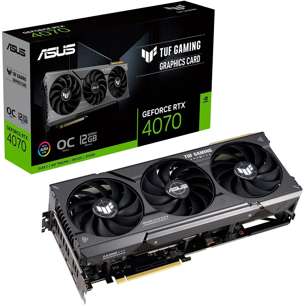 Огляд Відеокарта ASUS RTX 4070 TUF OC GAMING 12GB GDDR6X (TUF-RTX4070-O12G-GAMING)