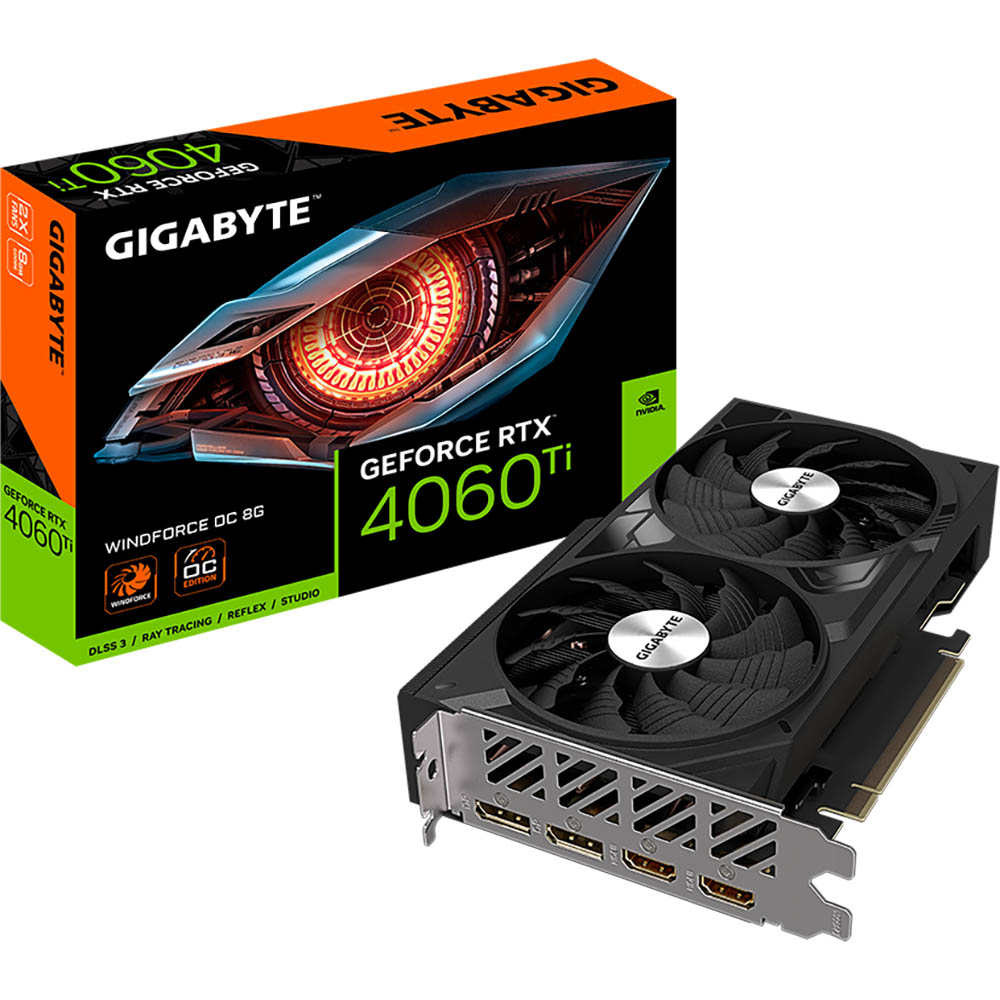Видеокарта GIGABYTE RTX4060TI 8GB GV-N406TWF2OC-8GD Производитель чипа nVidia