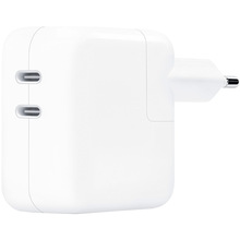 Зарядка для айфон Сетевое зарядное устройство APPLE 35W Dual USB-C Port Power Adapter White (MNWP3ZM/A)