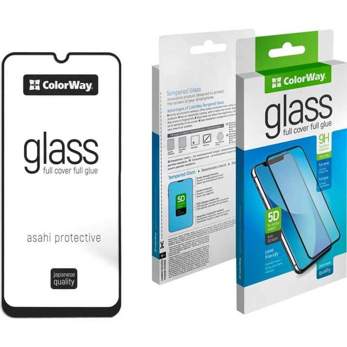 Захисне скло COLORWAY 9H FC Glue для ZTE Blade A53 Pro black (CW-GSFGZBA53P-BK)