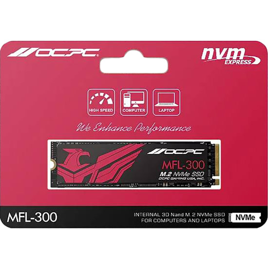 SSD накопичувач OCPC 512GB MFL-300 M.2 2280 PCIe 3x4 NVMe Retail (SSDM2PCIEF512GB) Призначення жорсткого диска для настільного комп'ютера