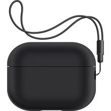 Чехол для наушников ARMORSTANDART Silicone Case with straps для Apple Airpods Pro 2 Black (ARM68608)