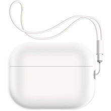 Чохол для навушників ARMORSTANDART Silicone Case with straps для Apple Airpods Pro 2 White (ARM68618)