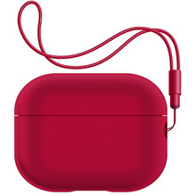 Чохол для навушників ARMORSTANDART Silicone Case with straps для Apple Airpods Pro 2 Wine Red (ARM68620)