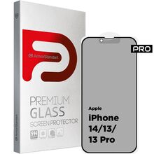 Защитное стекло ARMORSTANDART Pro Anti-spy Matte для Apple iPhone 14/13/13 Pro Black (ARM68603)