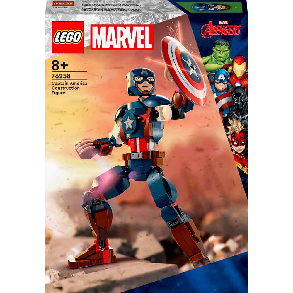 Конструктор LEGO Marvel Фігурка Капітана Америка для збирання 310 деталей (76258)