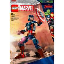 Конструктор LEGO Marvel Фигурка Капитана Америка для сборки 310 деталей (76258)