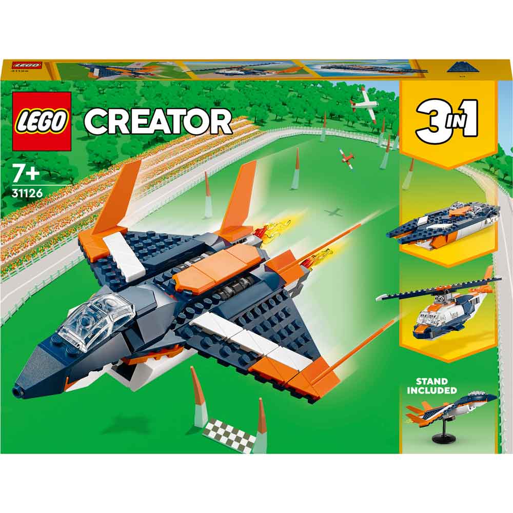 Конструктор LEGO Creator Сверхзвуковой самолёт 215 деталей (31126)