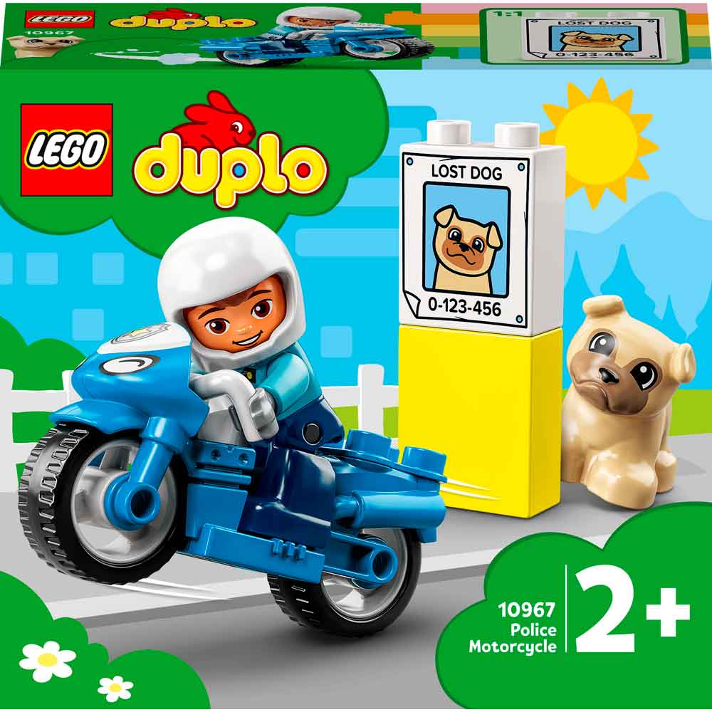 Конструктор LEGO DUPLO Town Полицейский мотоцикл 5 деталей (10967)