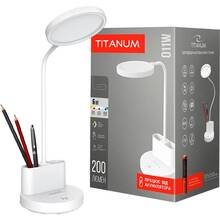 Настільна лампа TITANUM LED TLTF-011W White (27413)