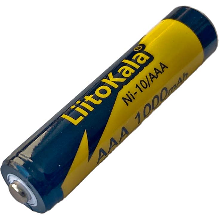 Аккумулятор LIITOKALA Ni-MH AAA 1000 мАч 1 шт (NI-10/AAA) Аккумулятор LIITOKALA Ni-MH AAA 1000 мАч 1 шт (NI-10/AAA)