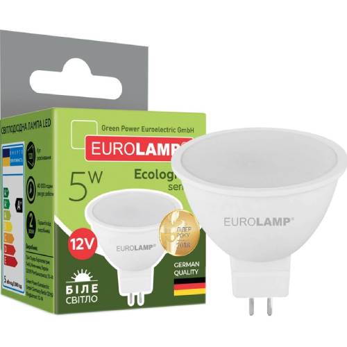Світлодіодна лампа EUROLAM LED ECO серія P 5W 4000K 12V (LED-SMD-05534(12)(P))