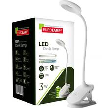 Настільна лампа EUROLAM LED SMART White (LED-TLB-3W(white)USB)