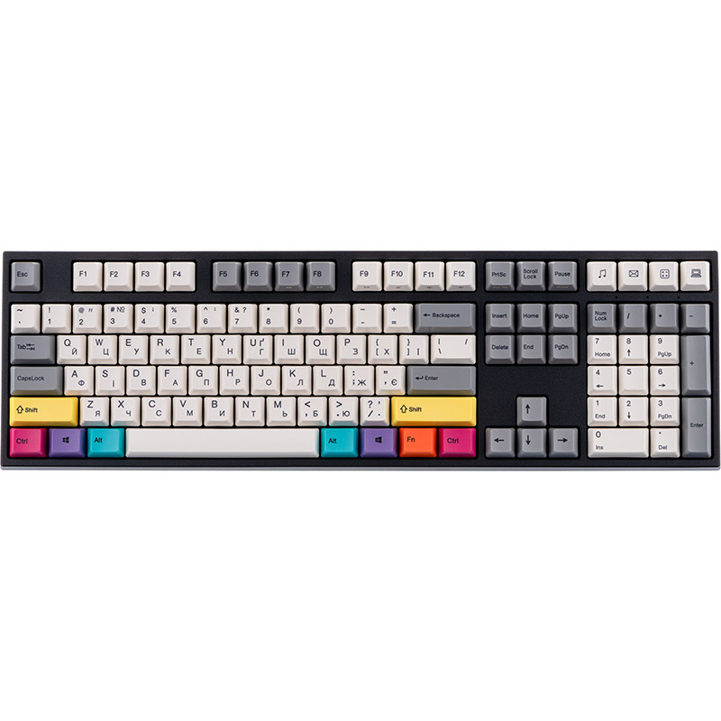 Клавиатура VARMILO VEA108 CMYK Cherry Mx Blue EN/UKR (A26A024D2A3A17A007)