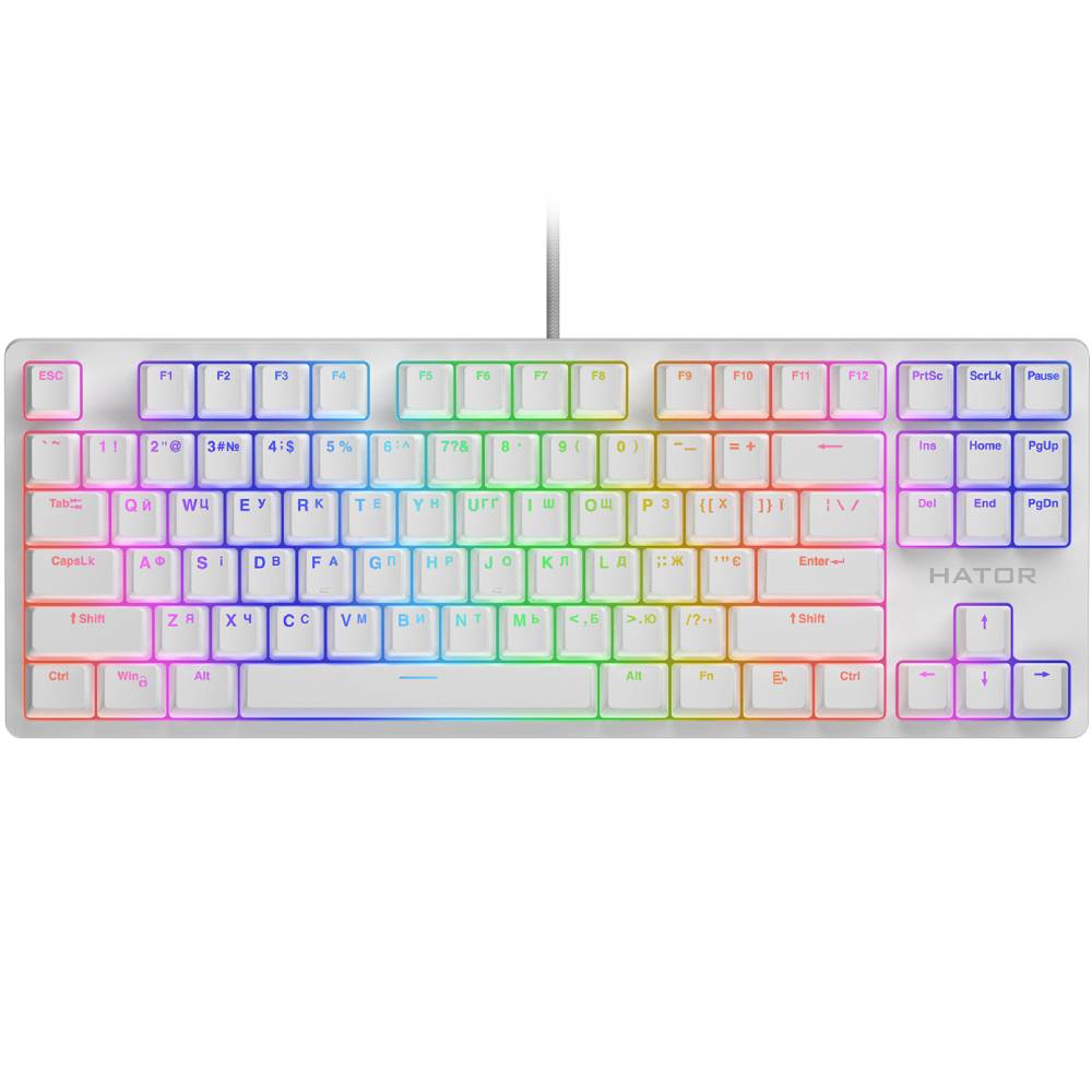 Клавіатура HATOR Rockfall 2 Optica TKL white (HTK-731)