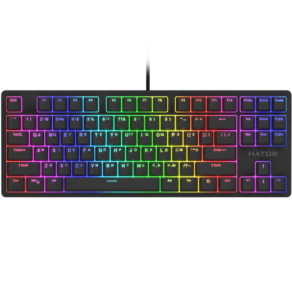 Клавіатура HATOR Rockfall 2 Optica TKL black (HTK-730) Клавіатура HATOR Rockfall 2 Optica TKL black (HTK-730)