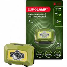 Ліхтар налобний EUROLAM 3W COB (HL-3W(green))