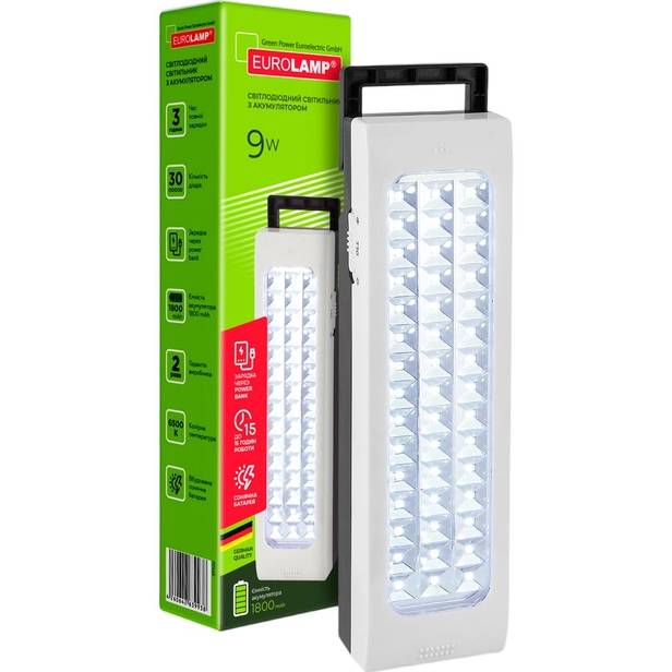 Світильник EUROLAM 45 SMD 9W 6500-7000K (EM-45SMD/9W(S)) Тип вимикача на пристрої