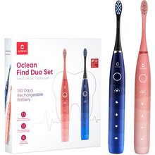 Набір зубних щіток OCLEAN Find Duo Set Red and Blue (6970810552140)