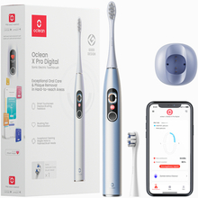 Электрощетка Электрическая зубная щетка OCLEAN X Pro Digital Electric Toothbrush Glamour Silver (6970810552560)