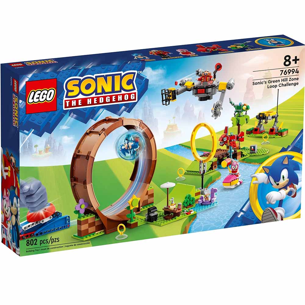 Конструктор LEGO Sonic the Hedgehog Соревнования петли Соника на зеленом  холме 802 детали (76994) ᐉ Купить по низкой цене в Украине • Киев, Львов,  Харьков, Днепр, Одесса, Запорожье, Ужгород – фото, отзывы, характеристики в  Фокстрот