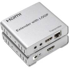 Подовжувач POWERPLANT HDMI 4K/30hz до 100 м через CAT5E/6 loop-out (HDES12-LOOP) (CA912964)