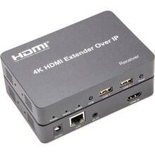 Подовжувач POWERPLANT HDMI 4K/30hz до 150 м (HDES150-KVM) (CA912957)