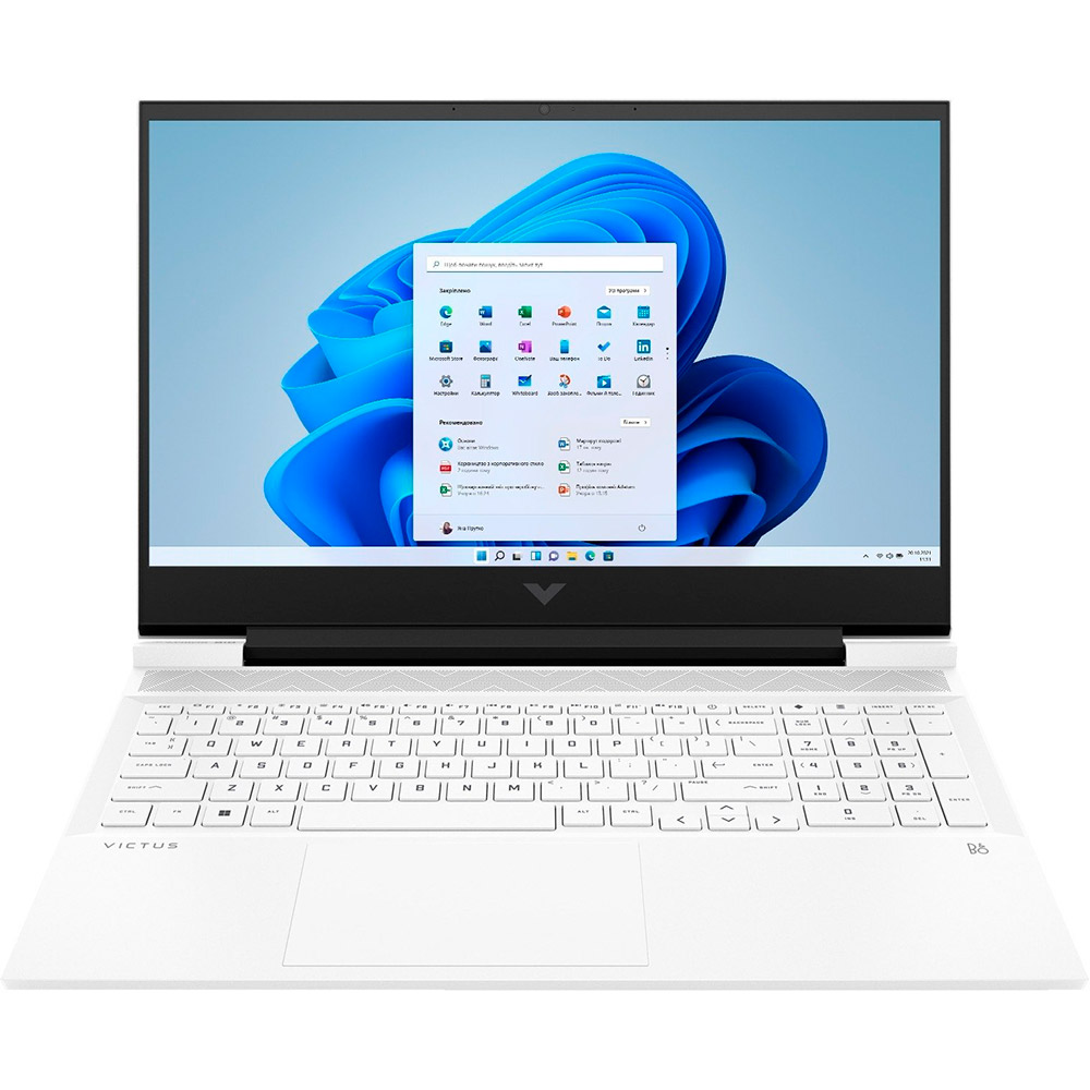 Зовнішній вигляд Ноутбук HP Victus 16-s0001ua Ceramic White (8A7Y9EA)