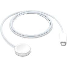 Зарядка для айфон Бездротовий зарядний пристрій Apple Watch Magnetic Fast Charger USB-C Cable 1 м White (MLWJ3ZM/A)