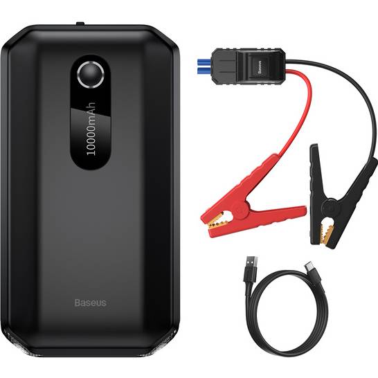 Пуско-зарядний пристрій BASEUS 10000mAh Super Energy Air Car Jump Starter Black (35117black)