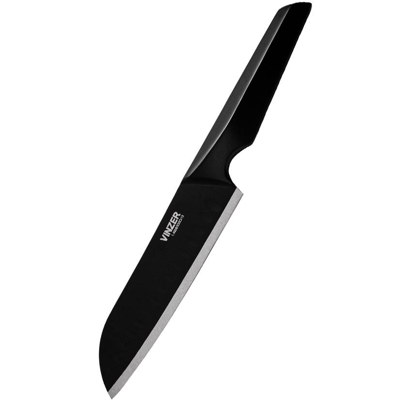 Нож сантоку VINZER Geometry Nero line 17,8см (50302)