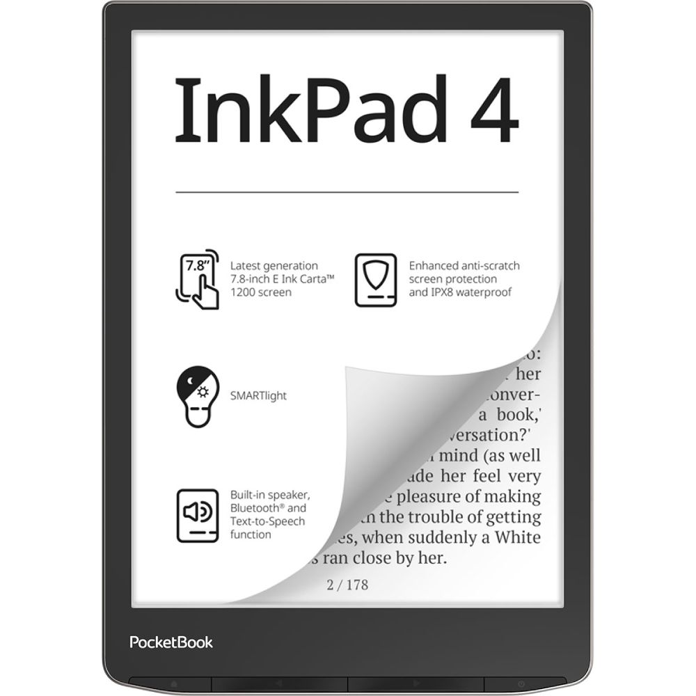 Електронна книга POCKETBOOK InkPad 4 Stardust Silver (PB743G-U-CIS)