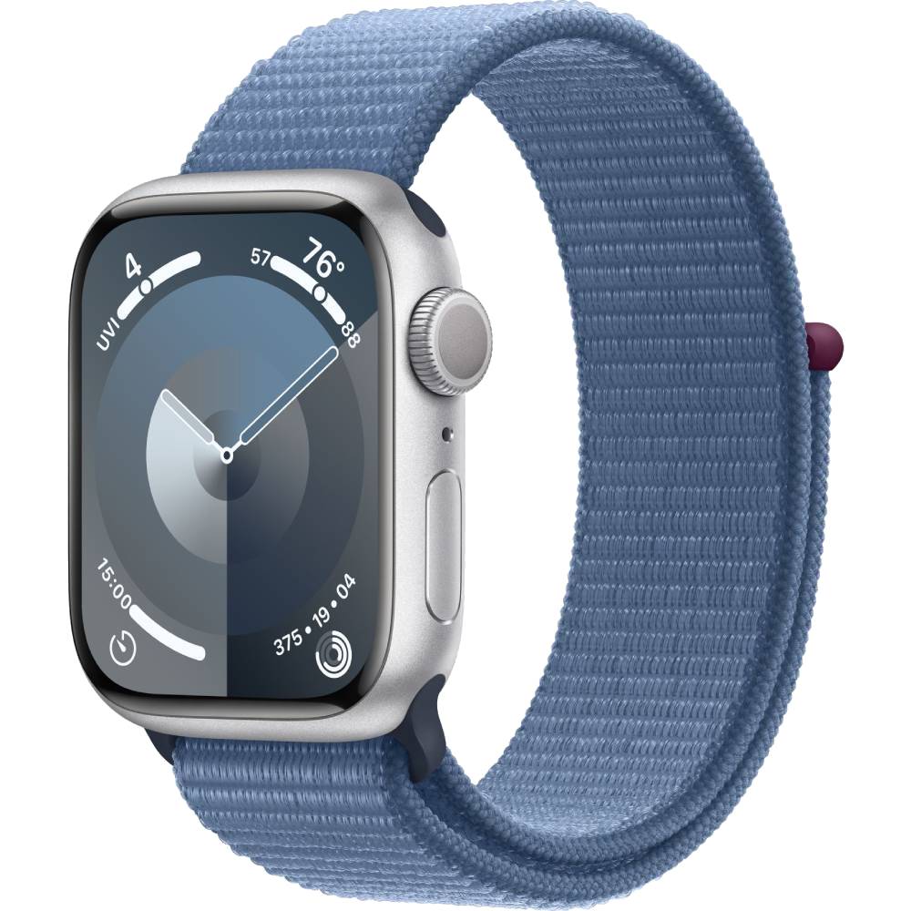 Смарт-часы APPLE Watch Series 9 GPS 41mm Silver Alum Winter Blue Sp/Loop (MR923QP/A)