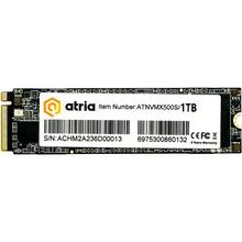 Запоріжжя - SSD накопичувач ATRIA X500S 1TB M.2 2280 NVMe PCIe 3.0 x4 3D NAND (TLC) (ATNVMX500S/1024)