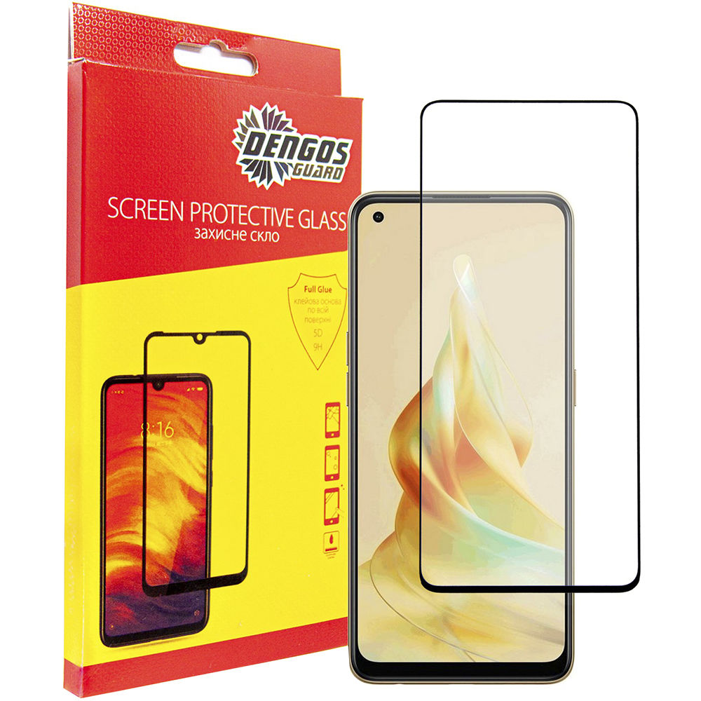 Захисне скло DENGOS для OPPO Reno8T Glass Full Glue black (TGFG-297) Тип скло
