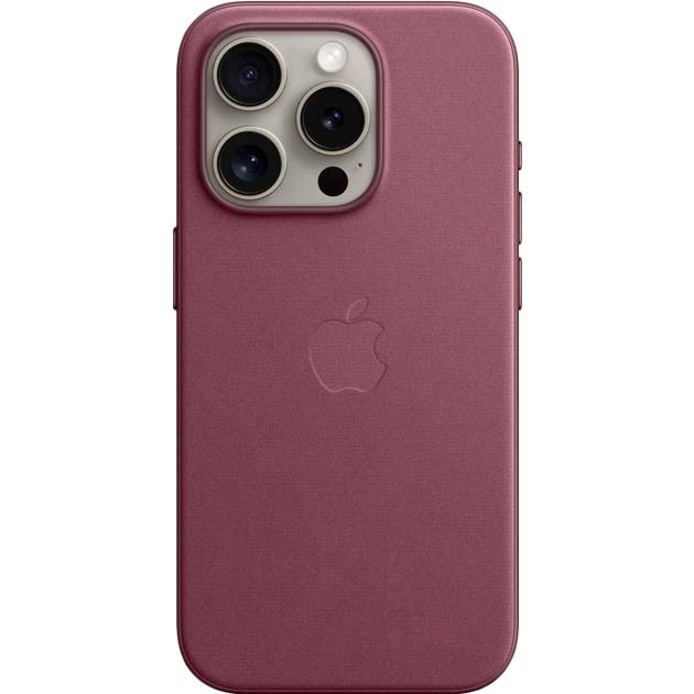 Чохол APPLE для iPhone 15 Pro FineWoven Case with MagSafe Mulberry (MT4L3ZM/A) Чохол APPLE для iPhone 15 Pro FineWoven Case with MagSafe Mulberry (MT4L3ZM/A)