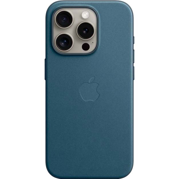 Чохол APPLE для iPhone 15 Pro FineWoven Case with MagSafe Pacific Blue (MT4Q3ZM/A) Чохол APPLE для iPhone 15 Pro FineWoven Case with MagSafe Pacific Blue (MT4Q3ZM/A)